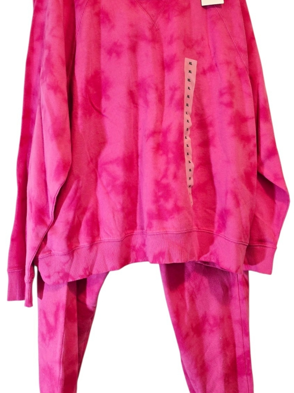 Old Navy Pink Tie-Dye Matching Sweat Set (Top + Joggers)
